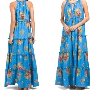 Anthropologie House of Harlow 1960 Maxi Dress In Helena Blue -‎ XS